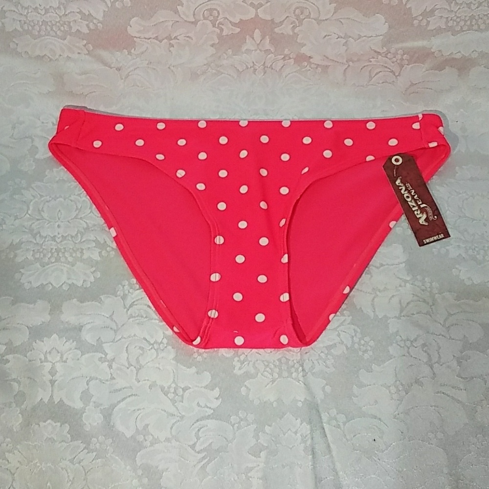 Pink with White Polka Dots Bikini Bottoms
